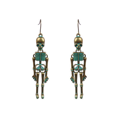 Skeleton Alloy Earrings - Fashions Envy