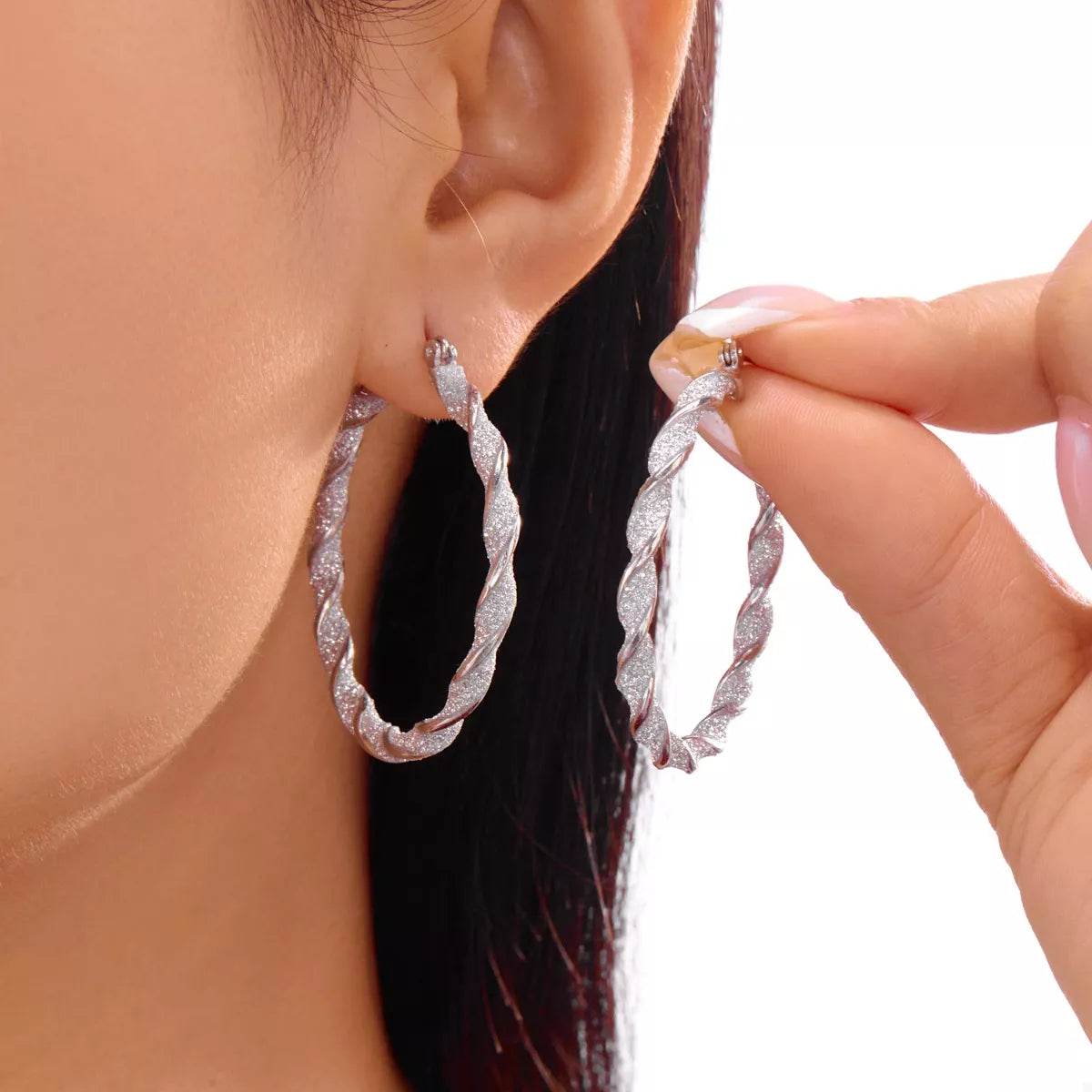 Holiday-Themed Colorful Hoop Earrings - Fashions Envy