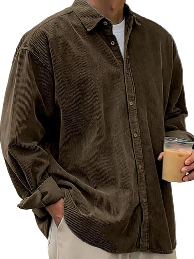 Men's Full Size Button Up Long Sleeve Shirt Plus Size - Fashions Envy