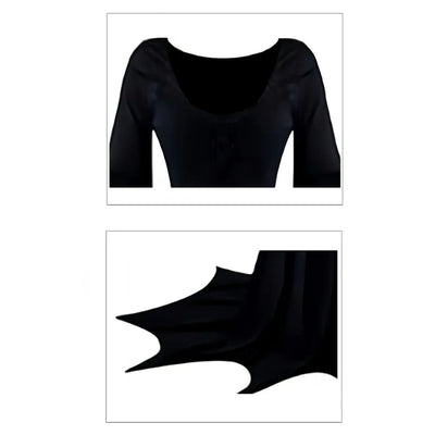 Women's Gothic Witch Bat Sleeve Dress - Halloween Cosplay Costume