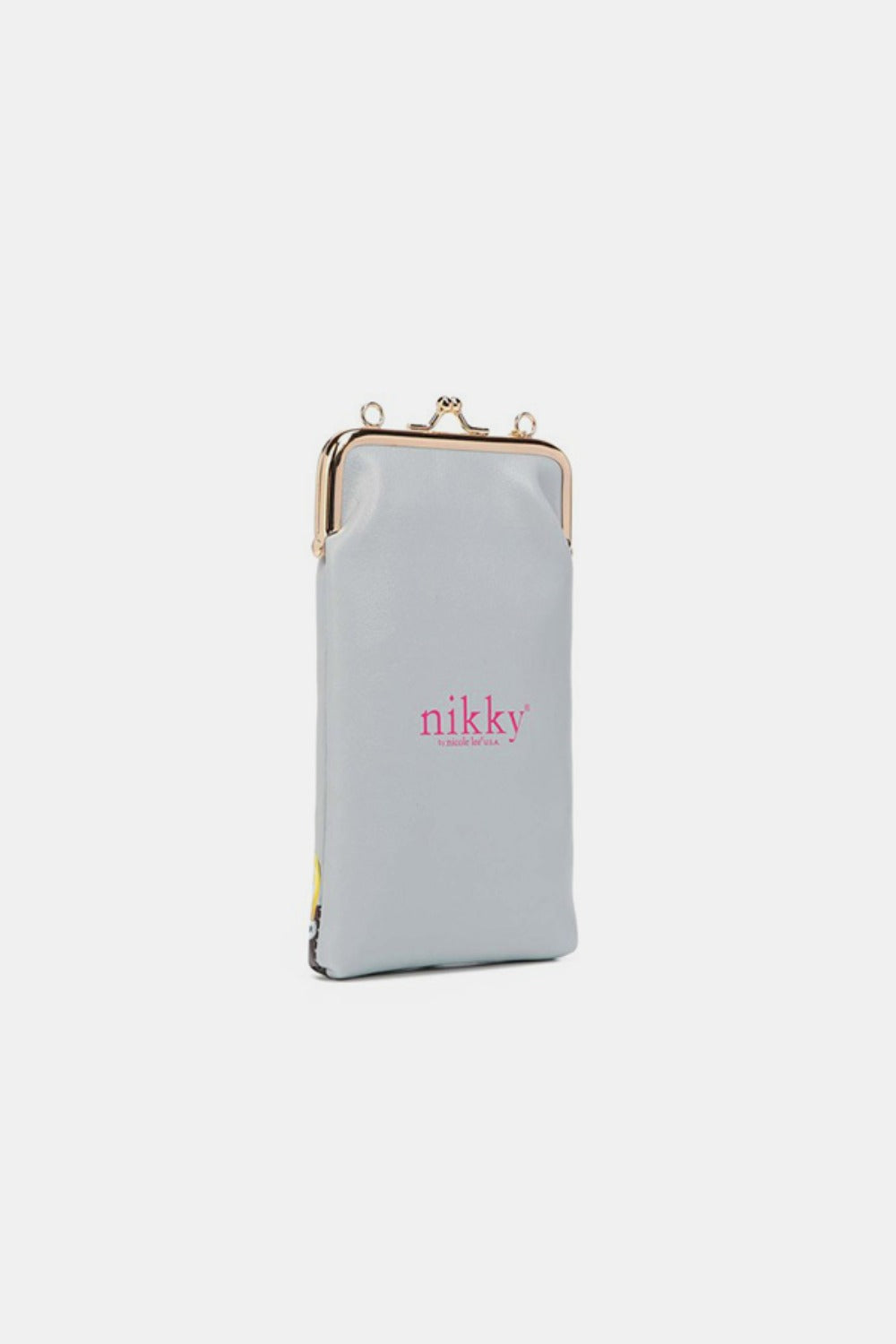Nicole Lee USA Printed Kisslock Phone and Sunglass Purse - Fashions Envy