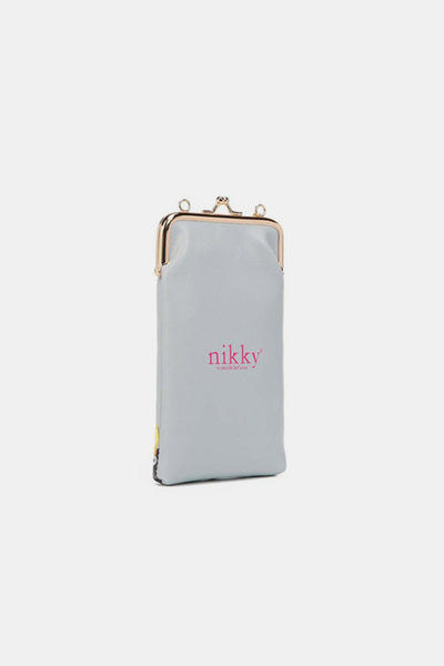 Nicole Lee USA Printed Kisslock Phone and Sunglass Purse - Fashions Envy