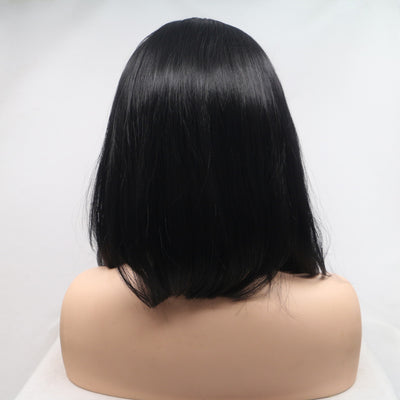 13*3" Lace Front Wigs Synthetic Mid-length Straight 12" 130% Density - Fashions Envy