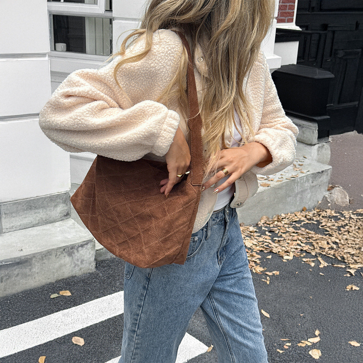 Teddy Fleece Jacket - Cozy Button-Front Sherpa Coat