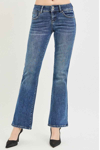 RISEN Tummy Control Low Rise Bootcut Jeans