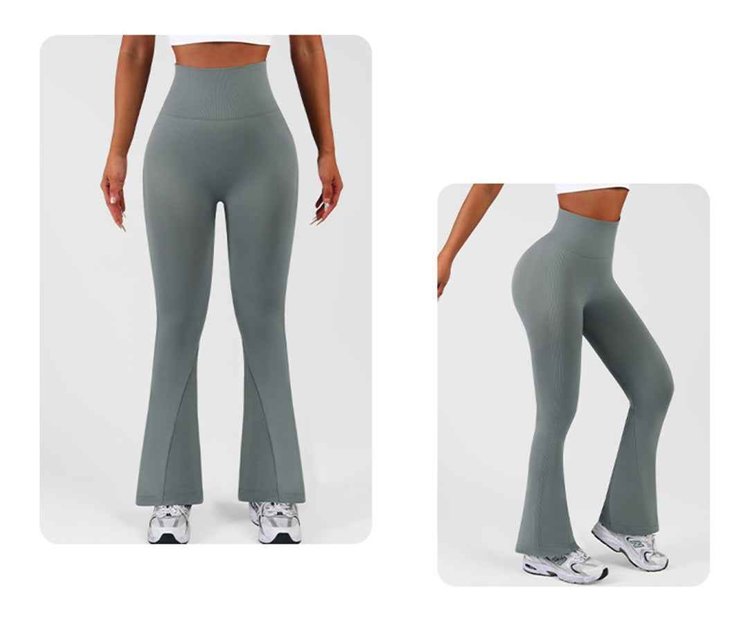 Womens Flared Yoga Pants, High Waisted Flare Leggings Bottom Bootcut Yoga Pants