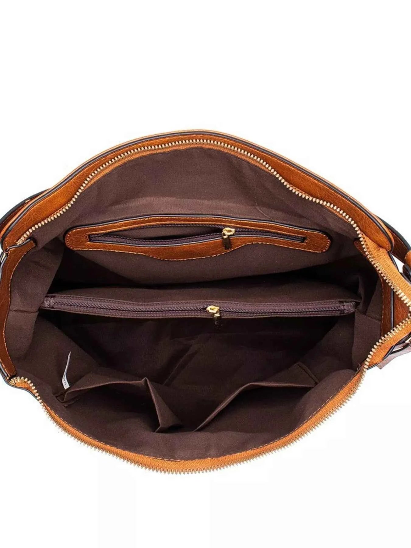 Leather Tote Bag - Medium Classic Handbag - Fashions Envy