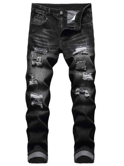 Shanxi Stretchy Slim Straight Pants
