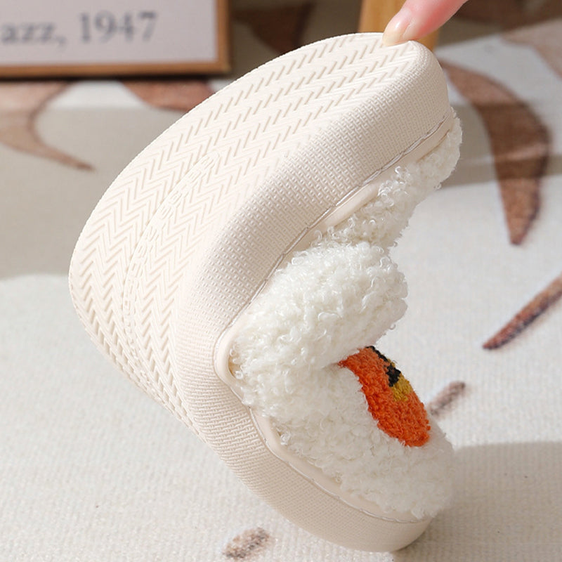 Pumpkin Slippers - Halloween Cartoon Plush House Shoes