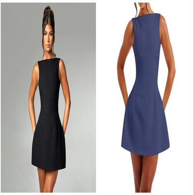 Elegant Black Dress by CJ with a stylish fit and pockets for a chic look