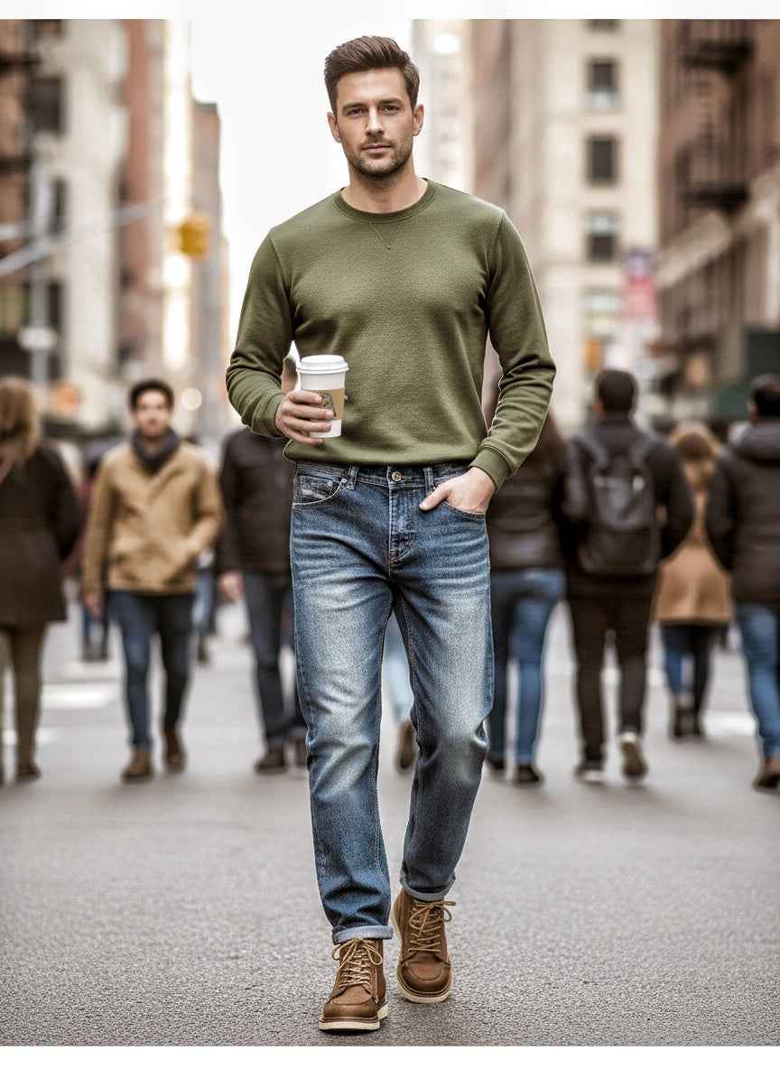 Stretchy Slim Straight Pants
