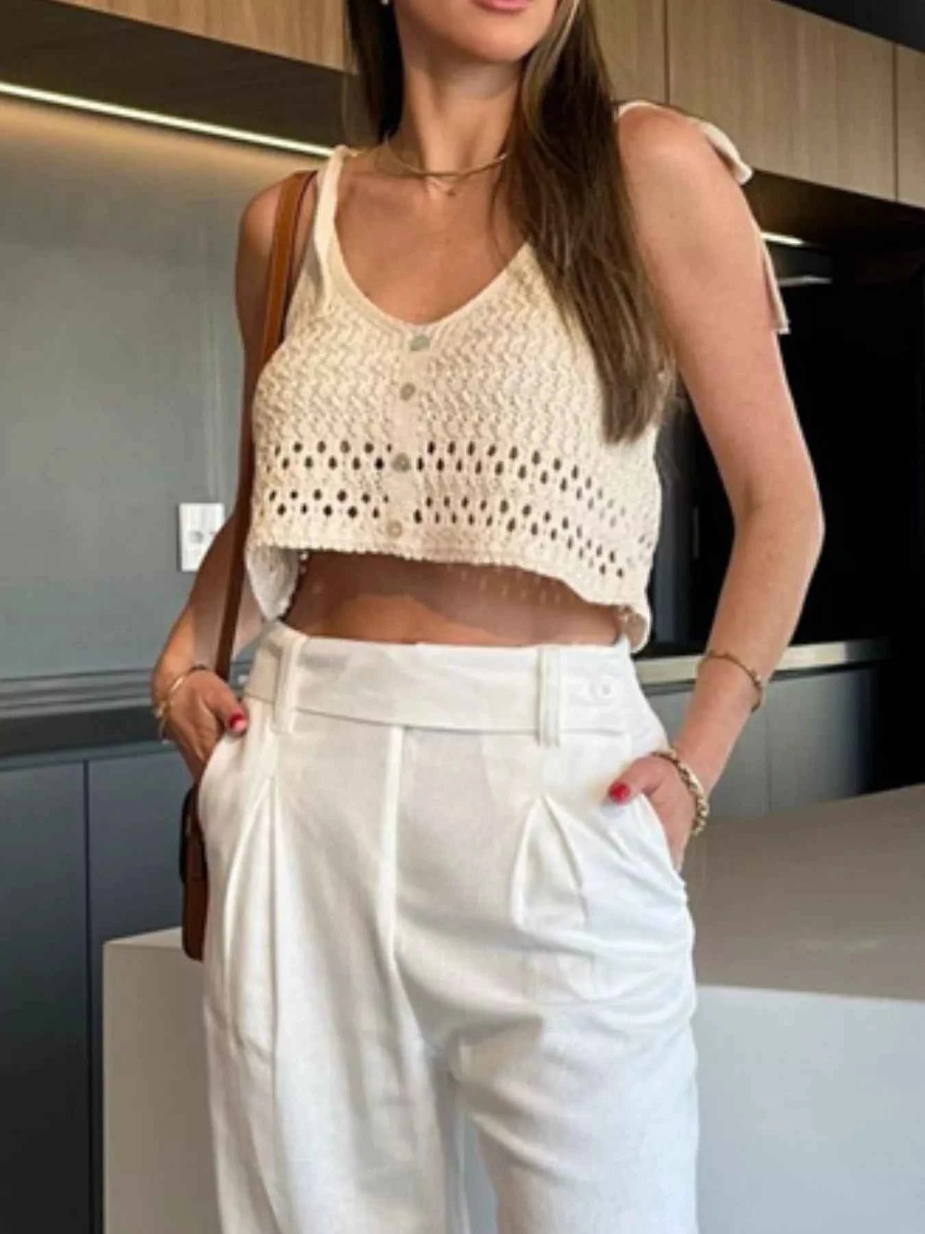 Crochet Knit Cami