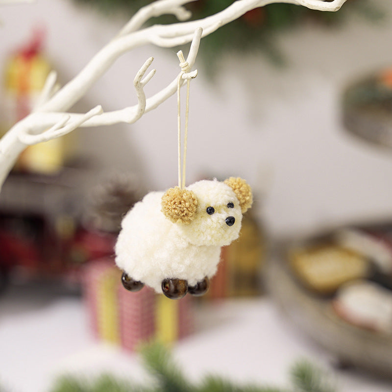 2-Piece Fuzzy Puppy Hanging Widget - Fashions Envy