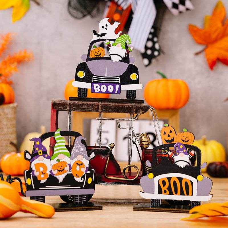 Halloween Element Car-Shape 3-Piece Ornaments