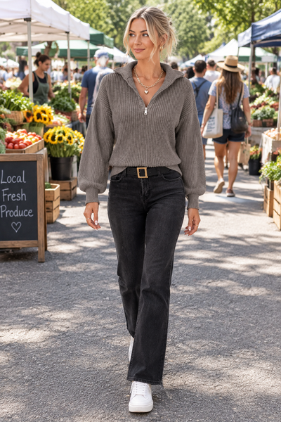 First quarter-zip sweater image