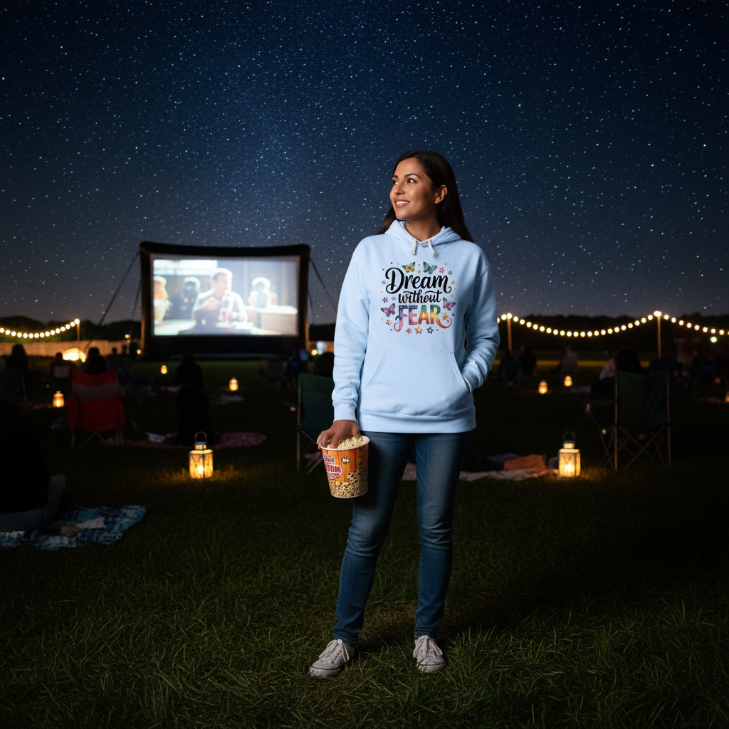 Hydrangea Hoodie - Movie Night
