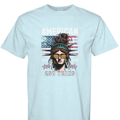 250th Anniversary T-Shirt - Comfort Colors Statue of Liberty - Fashions Envy