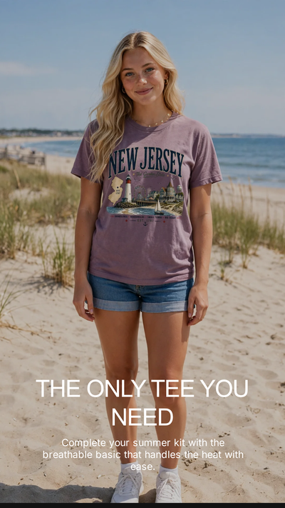 New Jersey The Garden State - Port & Co ™ Easy Cotton Tee