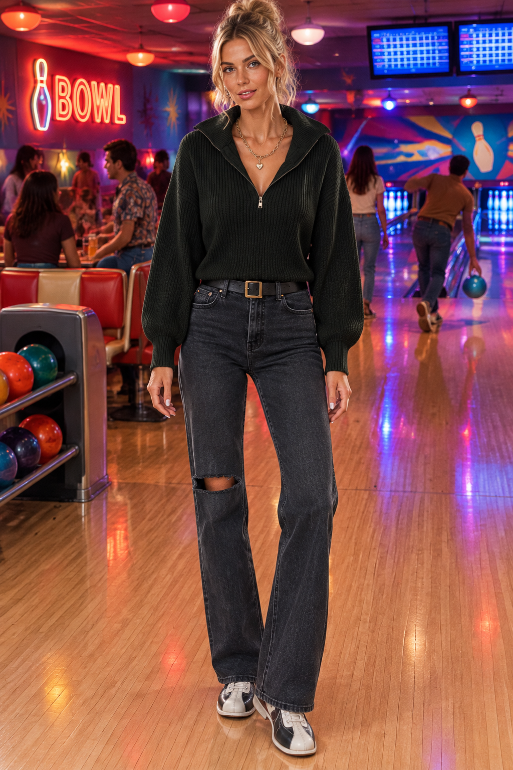 Second quarter-zip sweater image