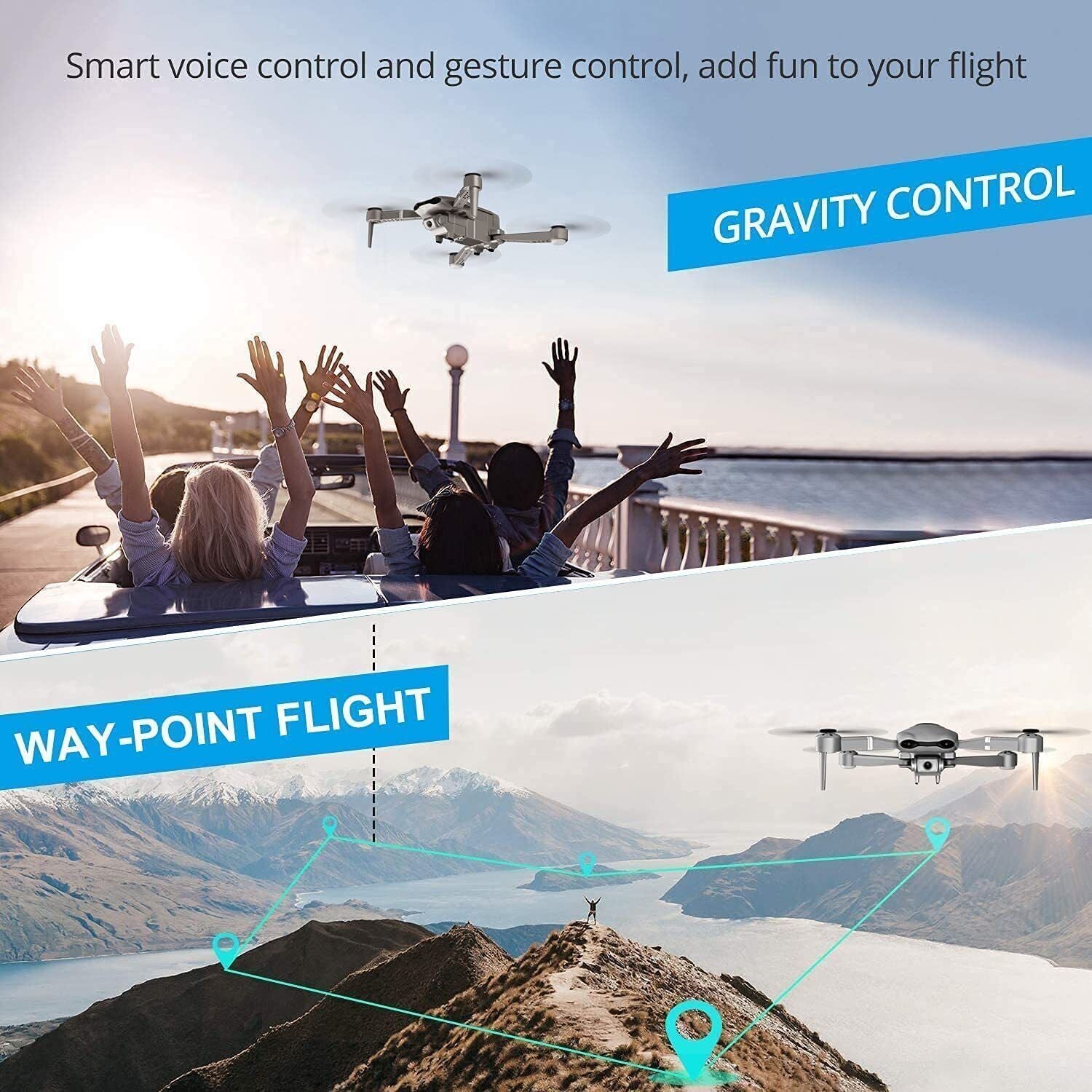 2025 RC Drone 4K Camera GPS - Beginner Quadcopter with 2 Batteries & Bag - Fashions Envy