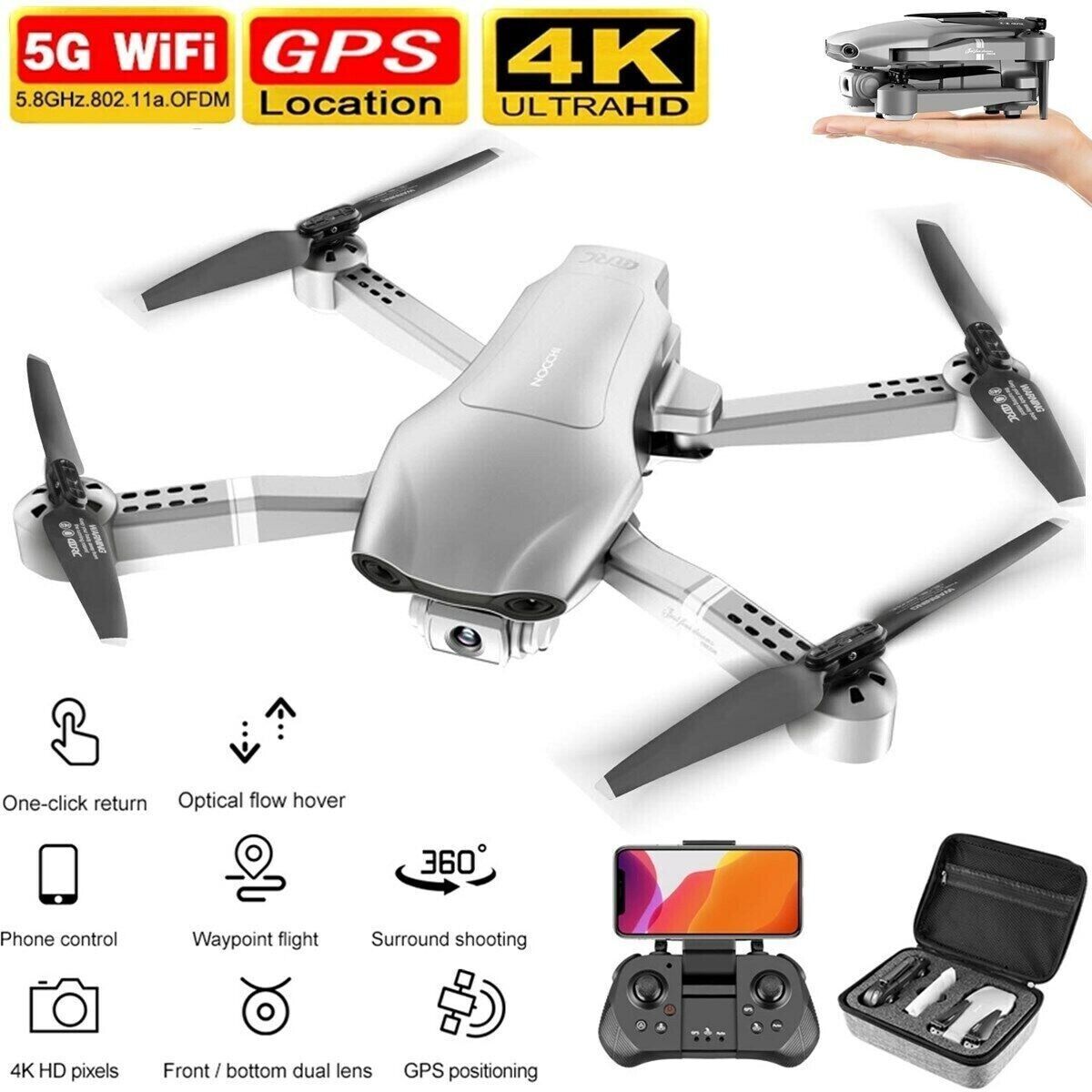 2025 RC Drone 4K Camera GPS - Beginner Quadcopter with 2 Batteries & Bag - Fashions Envy