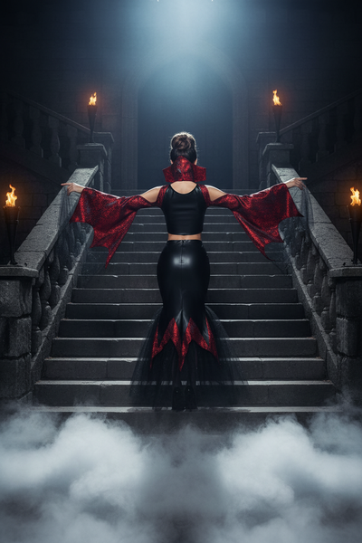 Vampire Queen - Castle Steps Rear v3