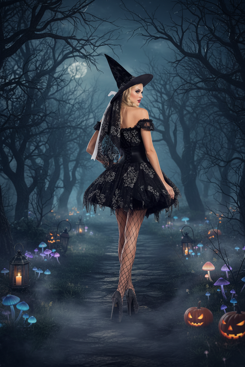 Witch Costume - Enchanted Forest Rear