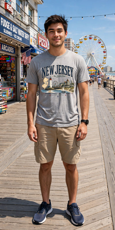 New Jersey The Garden State - Port & Co ™ Easy Cotton Tee